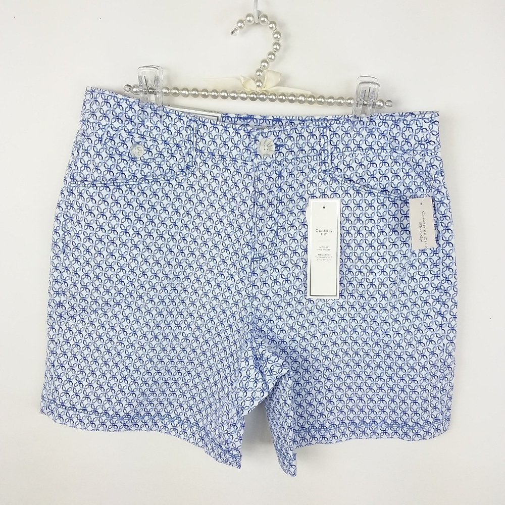 Charter Club Shorts Geometric Print New -30/21